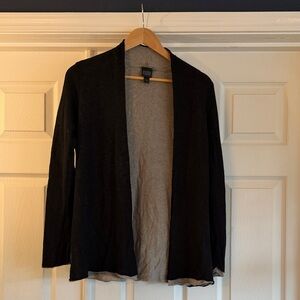 Eileen Fisher Black Open Cardigan